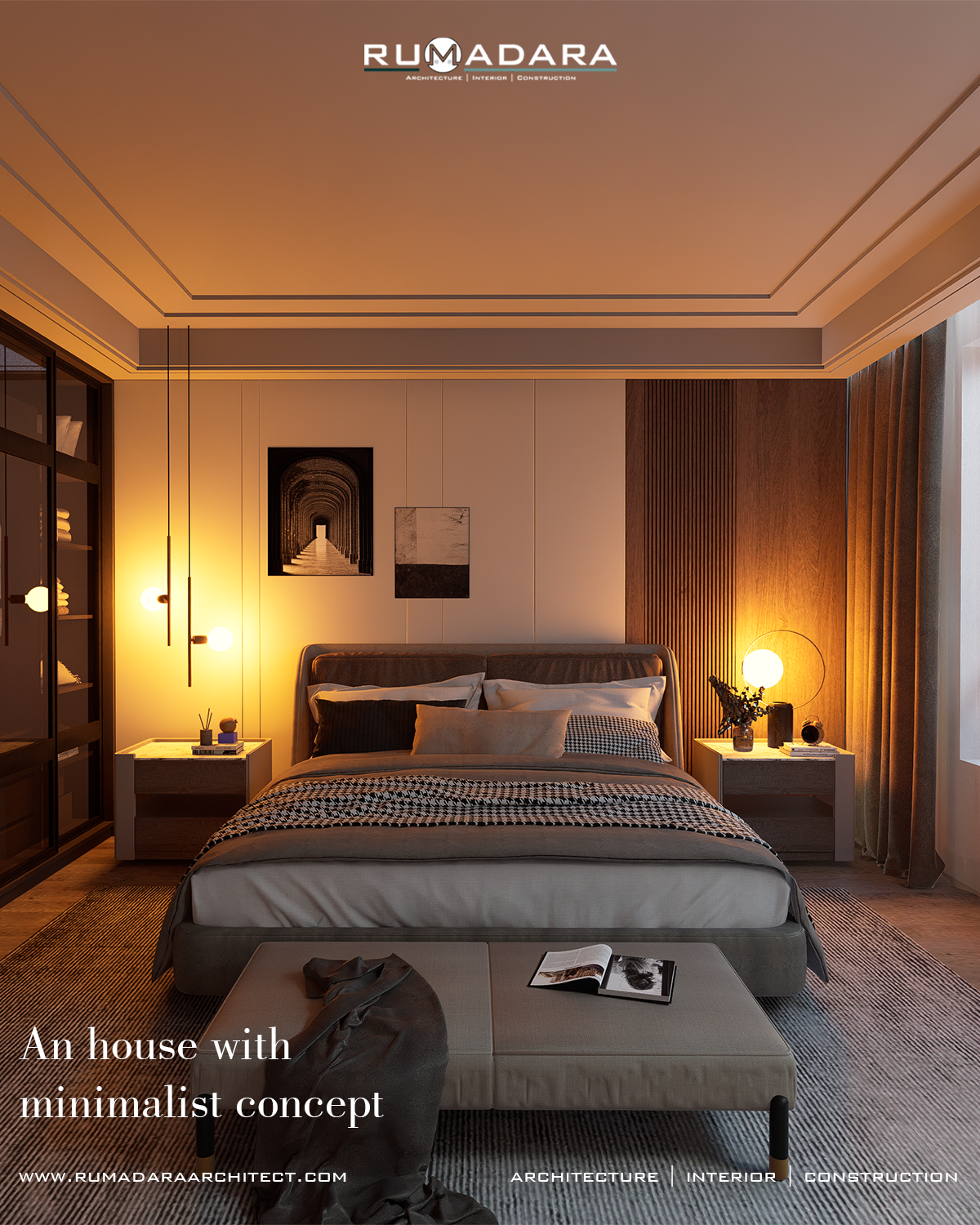 INTERIOR KAMAR TIDUR BERKONSEP MINIMALIST